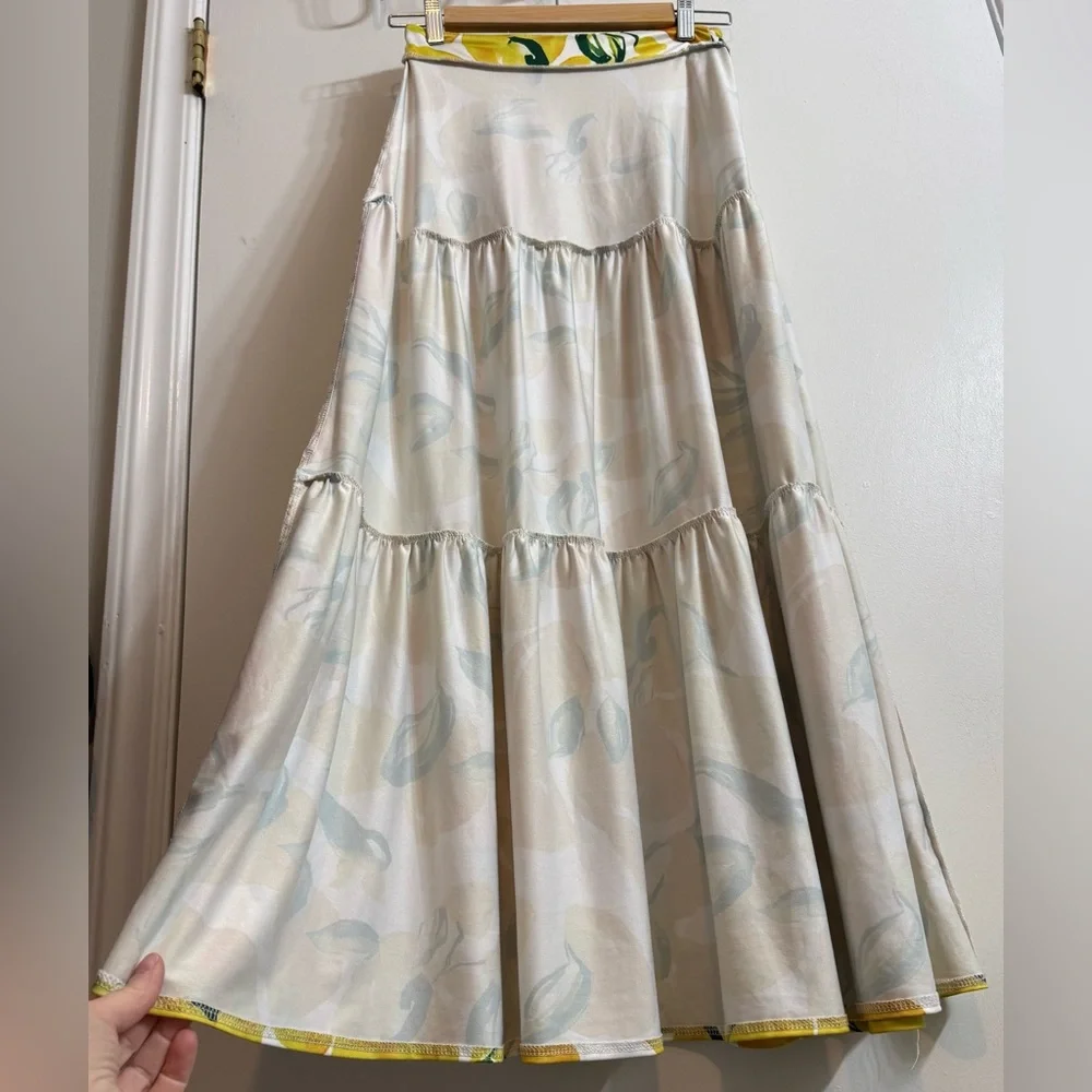 Tiered Lemon Skirt XS